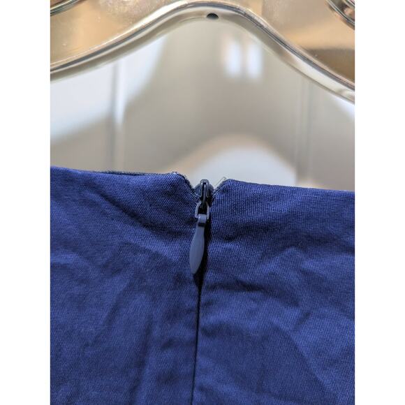 Hanpceirs- Navy Blue Women's Sleeveless Swing 1950s Cocktail Dress Size XL - Picture 4 of 8